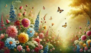 Çiçekler ile ilgili Kompozisyon Örneği