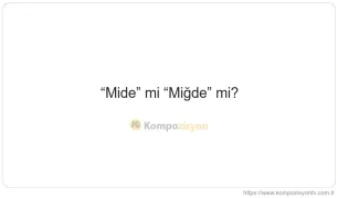 Mide Nasıl Yazılır? TDK'ye Göre Doğru Yazımı