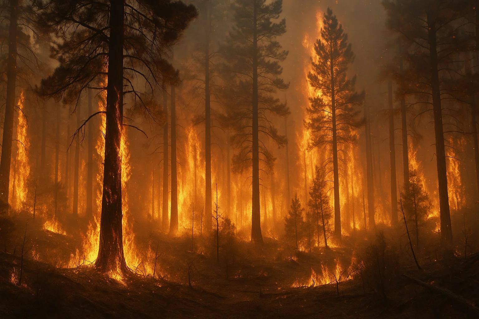 Orman Yangınları ile ilgili Kompozisyon