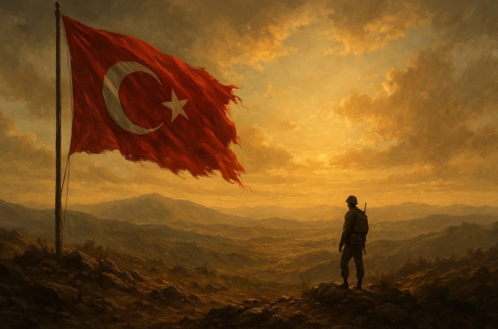 Söz Konusu Vatansa, Gerisi Teferruattır Konulu Kompozisyon Örneği